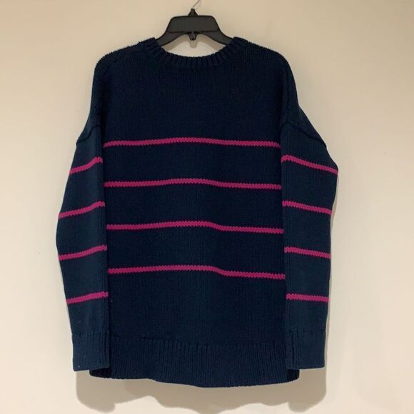 Banana Republic Striped Navy- pink Sweater - Picture 2 of 6